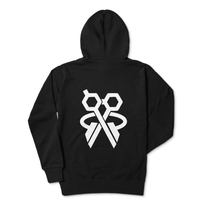 ジップパーカー - L - ブラック