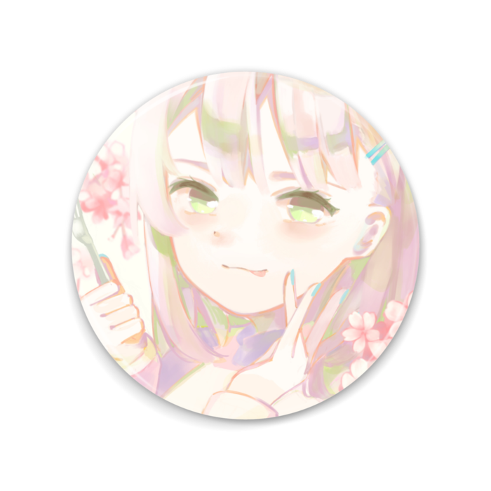 「桜、もちもち」缶ミラー - 75mm
