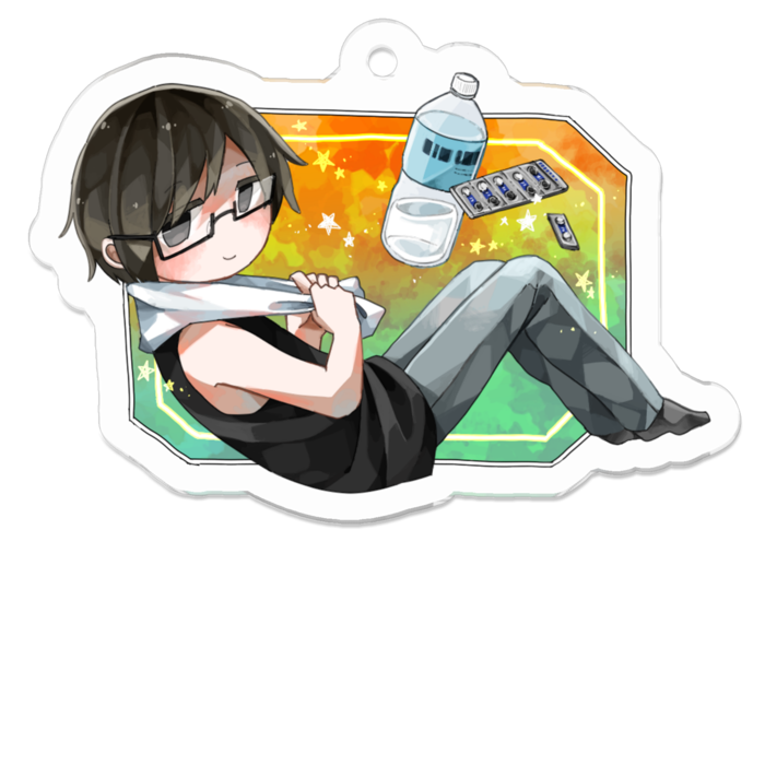 アクリルキーホルダー - 50 x 50 (mm)