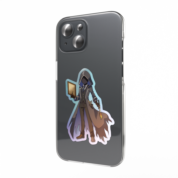 オーロラスマホステッカー　美術室のカオナシさん