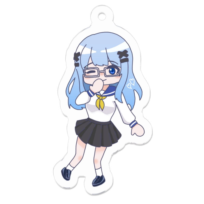 アクリルキーホルダー（コーティング） - 50 x 50 (mm)