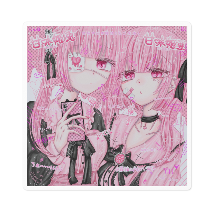 ステッカー - 100 x 100 (mm)