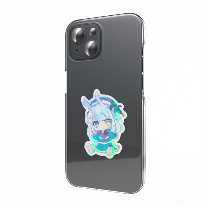 とあぴさんた　ホログラムスマホステッカー 