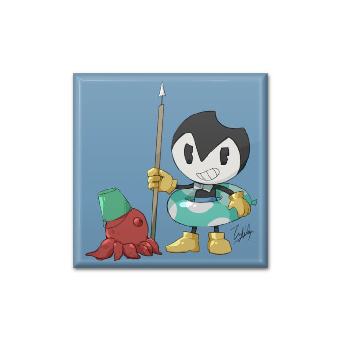 缶バッジ - 四角形40mm 🐙あり