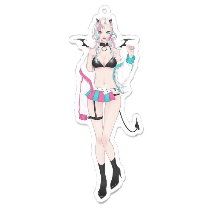 アクリルキーホルダー（コーティング） - 100 x 100 (mm)