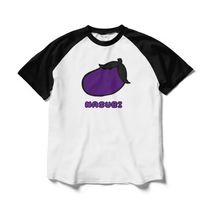 ラグランTシャツ - L - ホワイト×ブラック