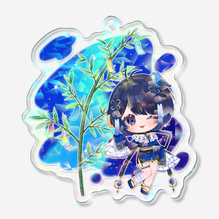 ホログラムアクリルキーホルダー - 70 × 70mm