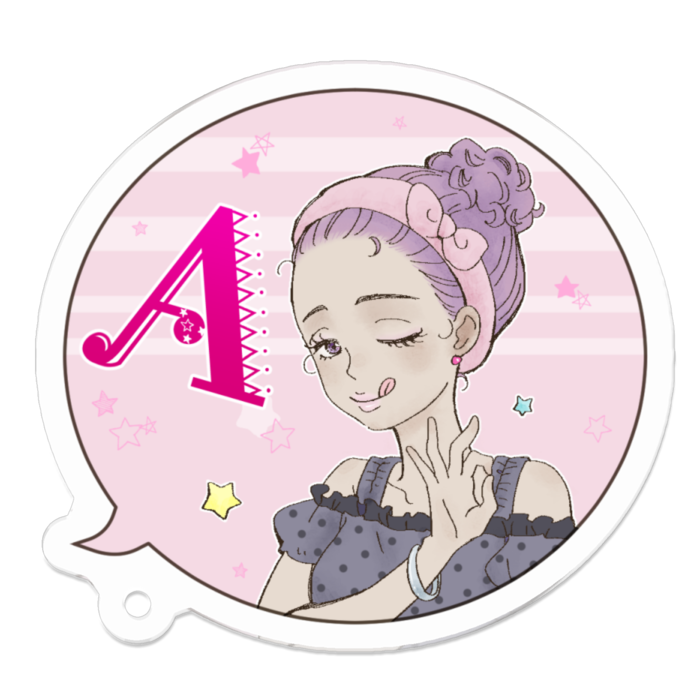 アクリルキーホルダー - 50 x 50 (mm)
