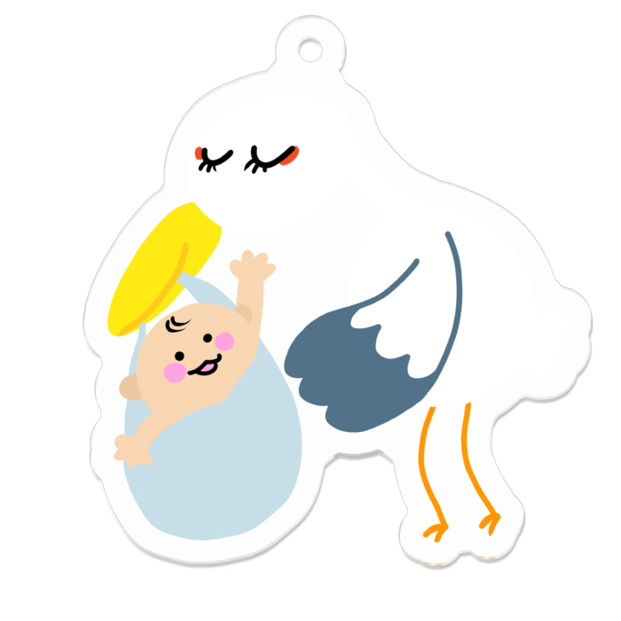 アクリルキーホルダー - 50 x 50 (mm)