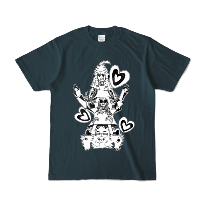 カラーTシャツ - S - デニム (濃色)