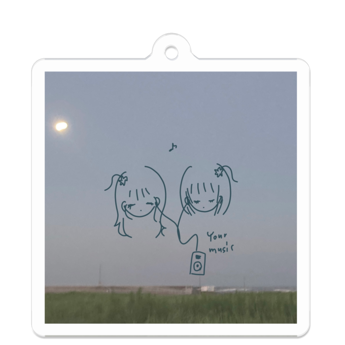 アクリルキーホルダー - 50 x 50 (mm)