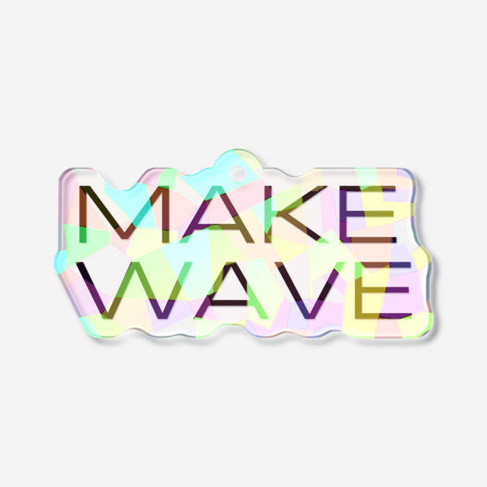 ホログラムアクリルキーホルダー - 50 × 50mm