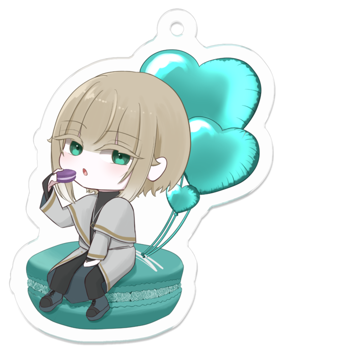 リアムアクリルキーホルダー（コーティング） - 50 x 50 (mm)