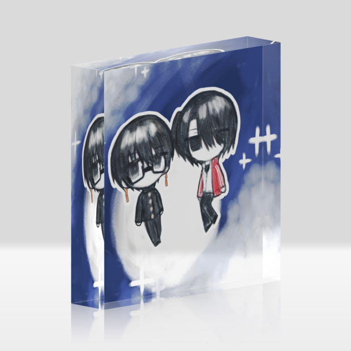 【クリア】アクリルブロック - 100x100mm