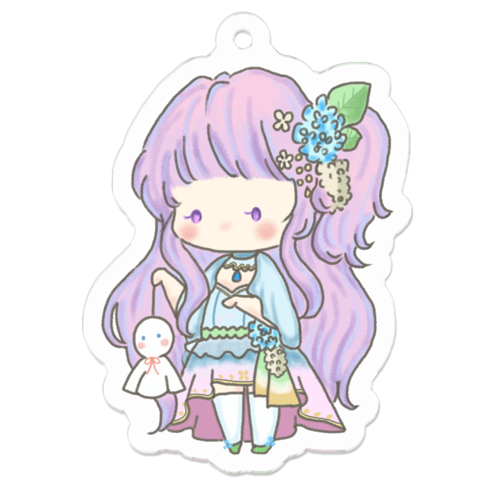 てるてる坊主アクキー - 50 x 50 (mm)