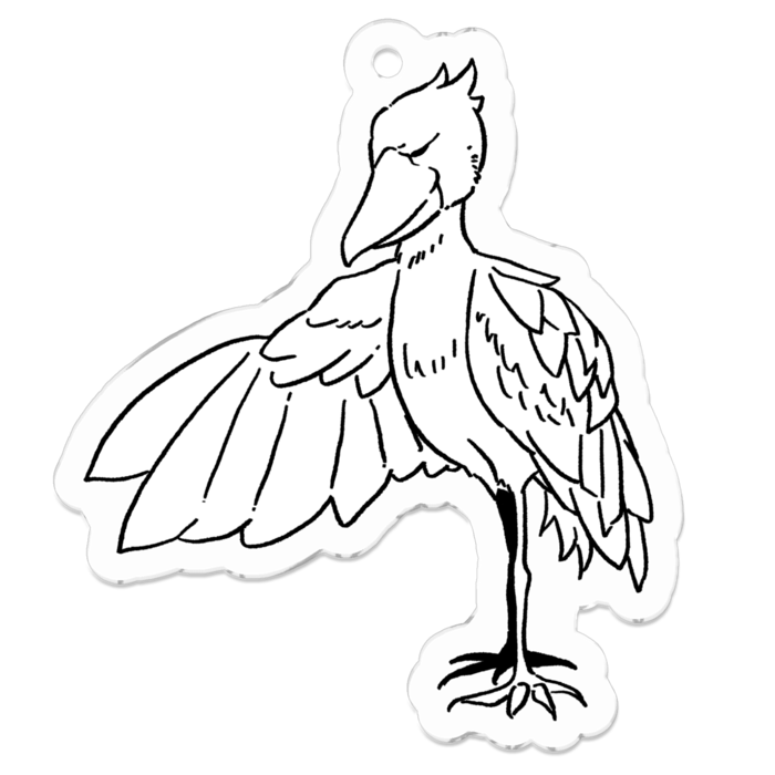 アクリルキーホルダー（コーティング） - 50 x 50 (mm)