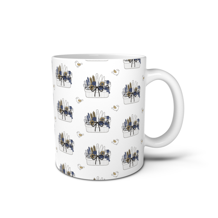 マグカップB　白色（ホワイト）