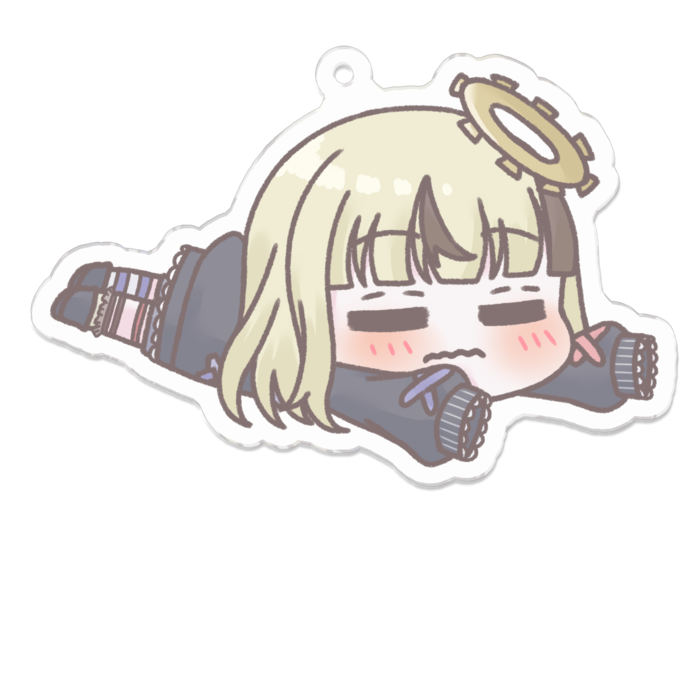 【70×70】むにゃむにゃ【アクリルキーホルダー】