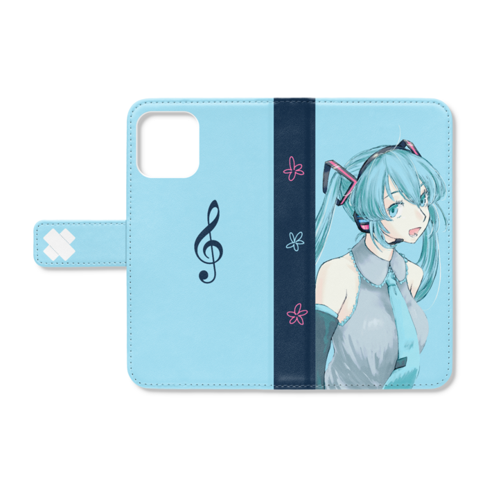 初音ミク手帳型iPhoneケース