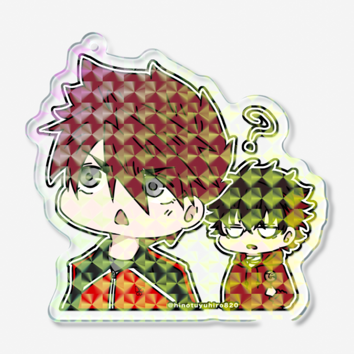 ホログラムアクリルキーホルダー - 70 × 70mm