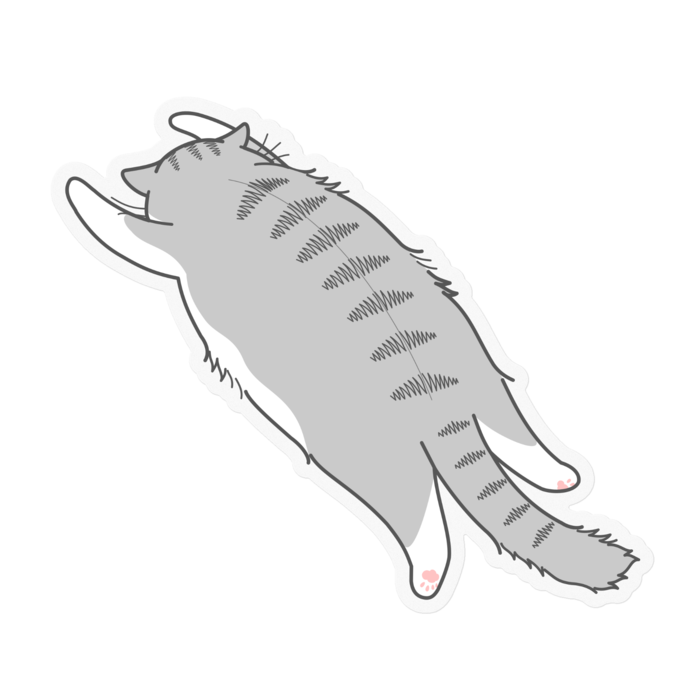 ステッカー - 100 x 100 (mm)クリア