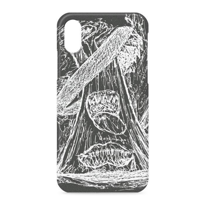 iPhoneケース - iPhone XS / X - 側面あり - BRACK