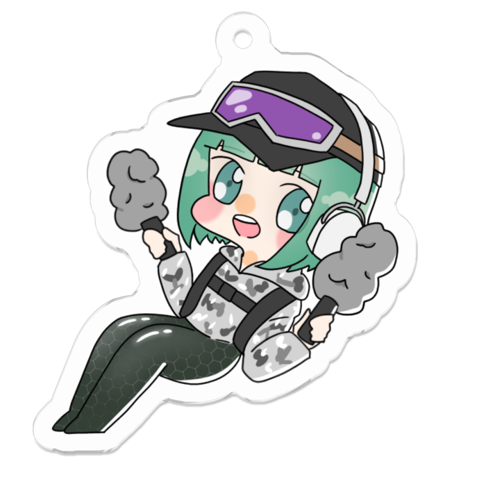 アクリルキーホルダー - 50 x 50 (mm)