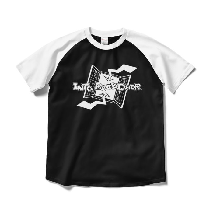 ラグランTシャツ - M - ブラック×ホワイト