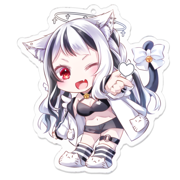 アクリルキーホルダー（コーティング） - 70 x 70 (mm)