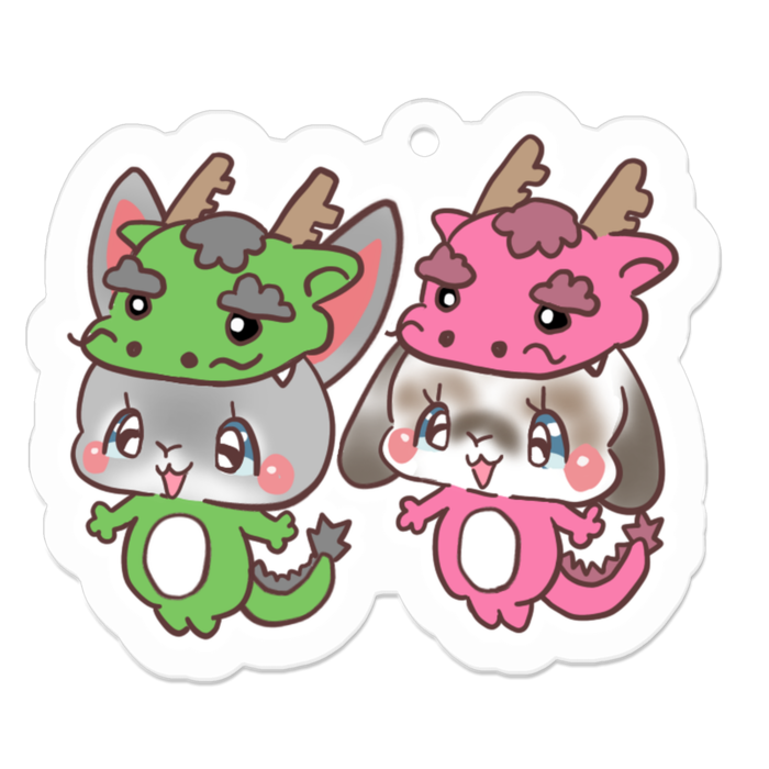 アクリルキーホルダー - 50 x 50 (mm)