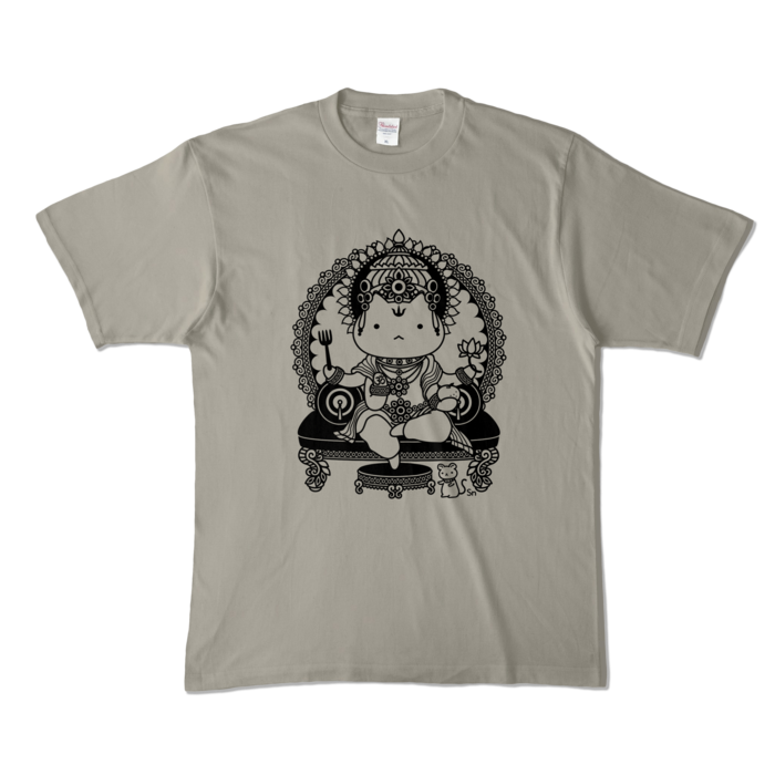 カラーTシャツ - XL - シルバーグレー (淡色)