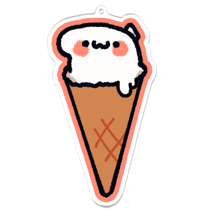 アクリルキーホルダー - 100 x 100 (mm)