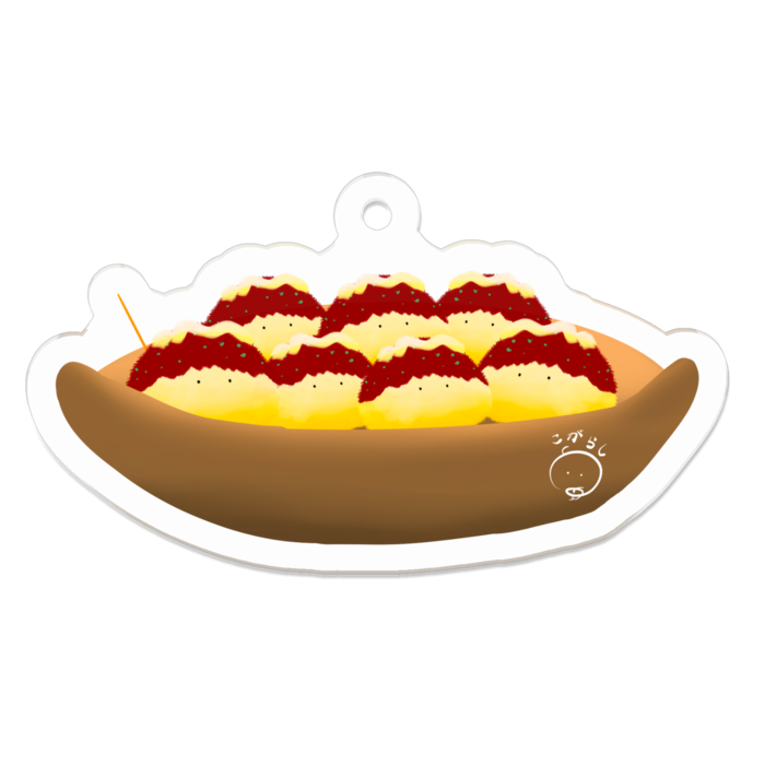 たこ焼きとぬ-7個入り- 50 x 50 (mm)