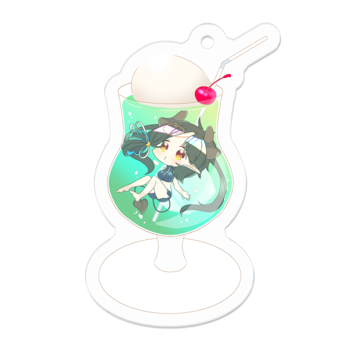 アクリルキーホルダー(コーティング) - 50 x 50 (mm)
