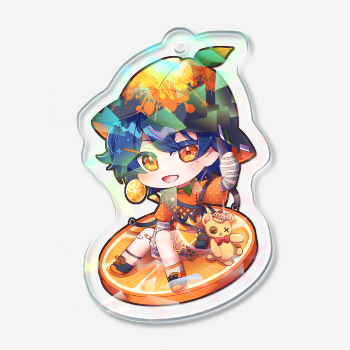 ホログラムアクリルキーホルダー - 50 × 50mm