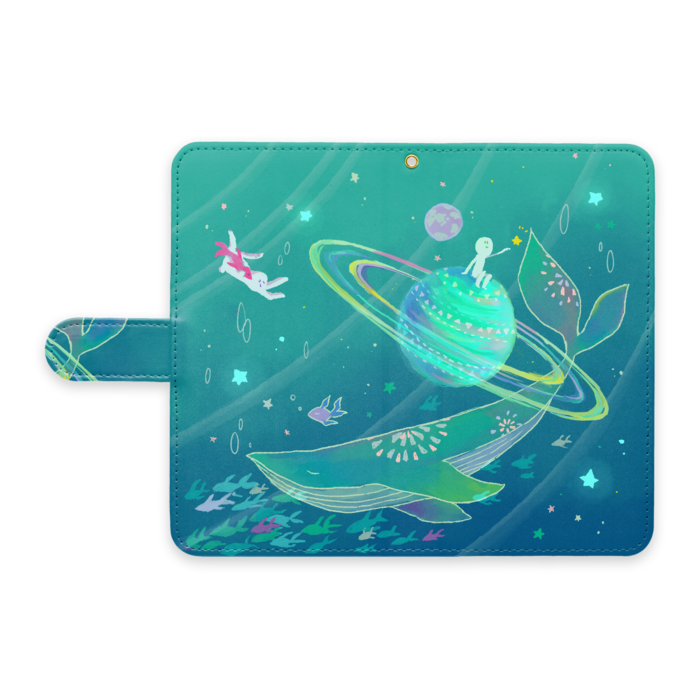手帳型Androidケース - L - ストラップ穴 あり