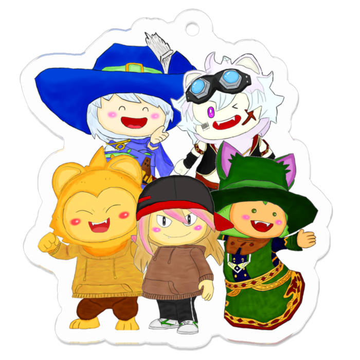 アクリルキーホルダー - 50 x 50 (mm)