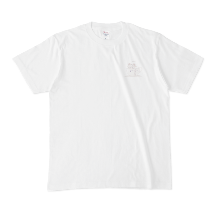 Tシャツ - M - (3.表面:紅茶.裏面:りあのみ背景なし)