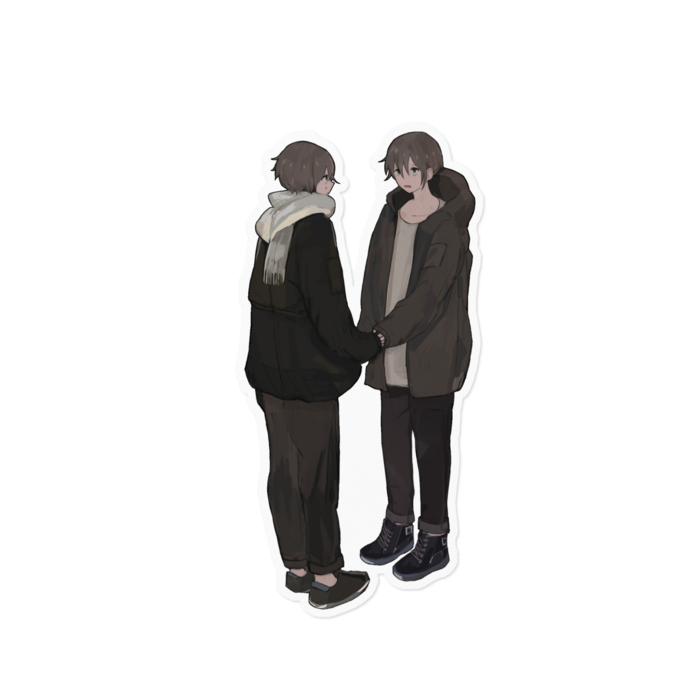 (clear)ステッカー - 160 x 160 (mm)