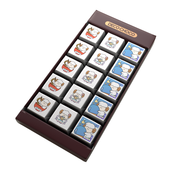 DECOチョコ - 列ごとにデザイン