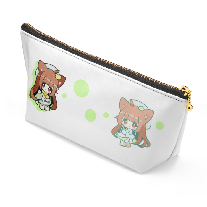 ポーチ - 長さ21.5cm / 高さ10cm - ブラック