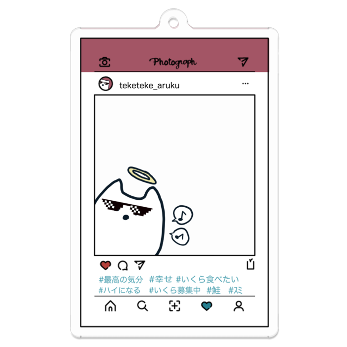 アクリルキーホルダー - 70 x 70 (mm)