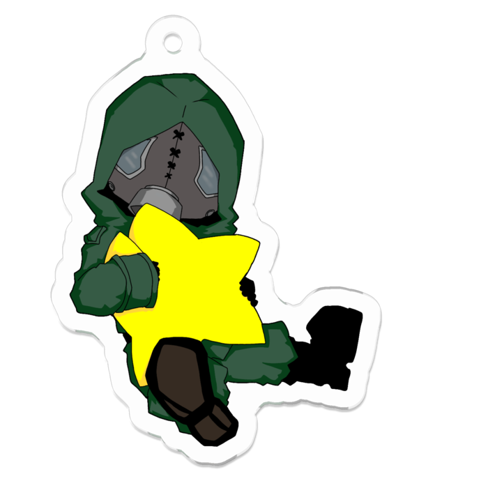 アクリルキーホルダー - 50 x 50 (mm)