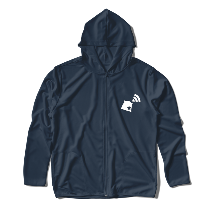 ジップパーカー - L - ネイビー