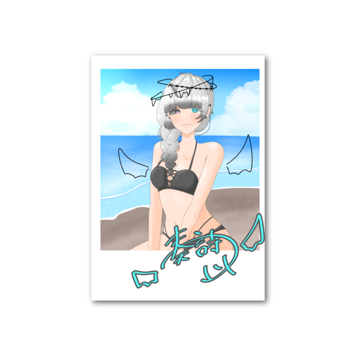 フォト風カード - 縦 - 片面