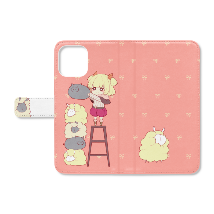 手帳型iPhoneケース - iPhone12 ProMax - ストラップ穴 なし