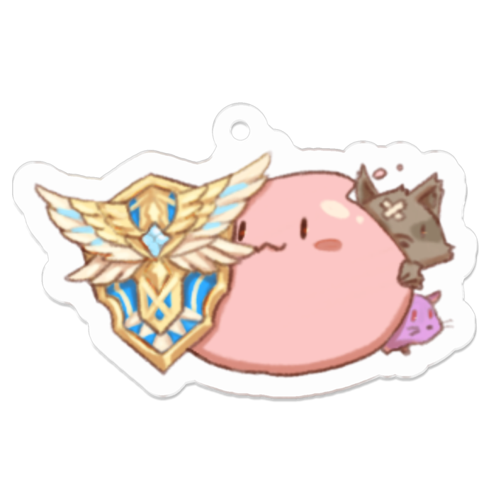 アクリルキーホルダー - 50 x 50 (mm)