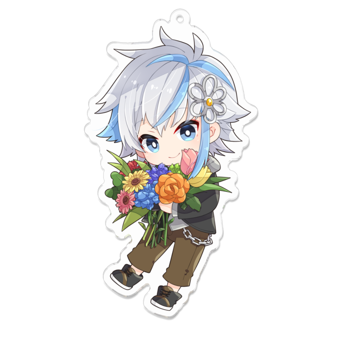 アクリルキーホルダー（コーティング） - 100 x 100 (mm)