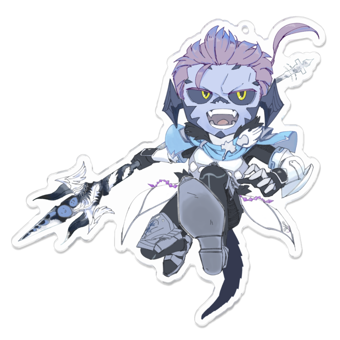 アクリルキーホルダー - 100 x 100 (mm)