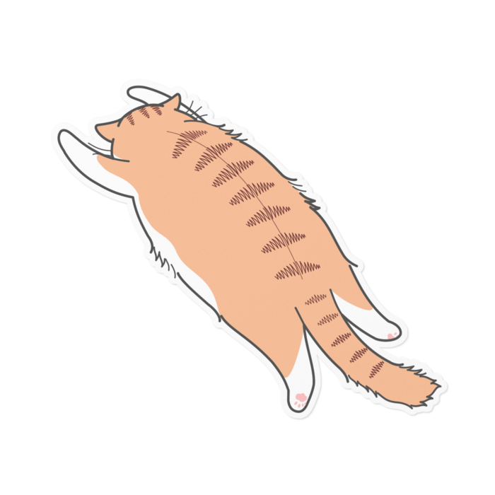 ステッカー - 160 x 160 (mm)白